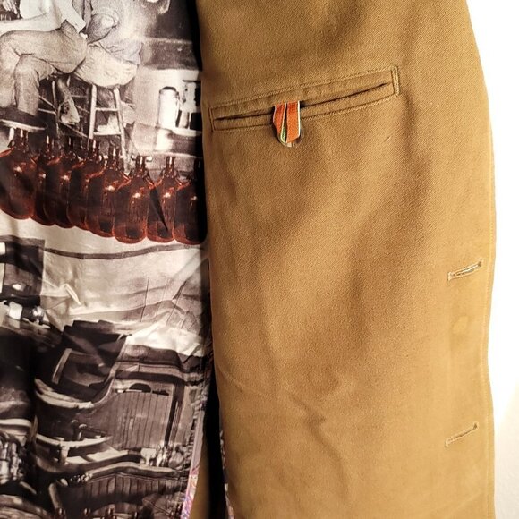 Robert Graham Russell Suede Woven Blazer Jacket - Picture 7 of 11